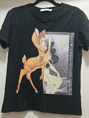 Givenchy Black Spring/Summer 2014 Graphic Bambi Tee